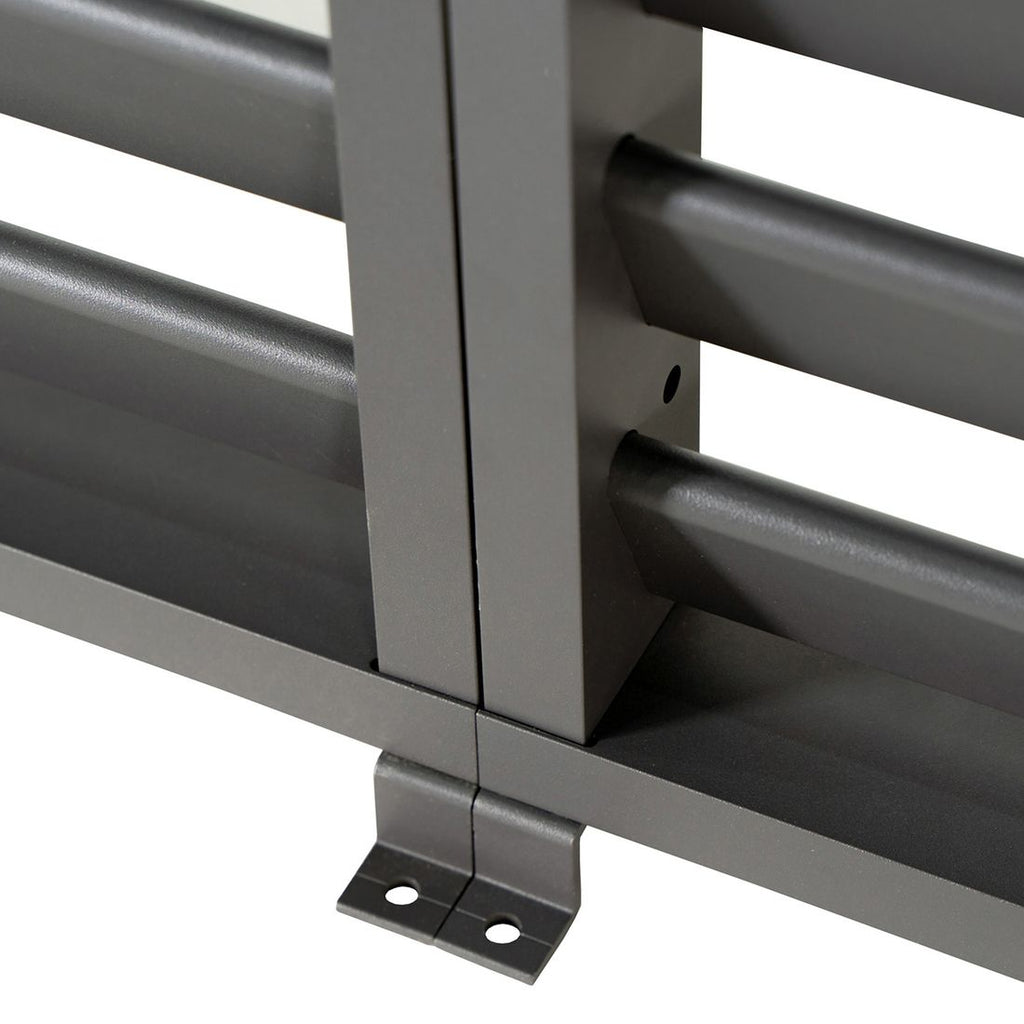 Pergola lamellvegg 93x236,5 cm aluminium antrasitt - Mirador