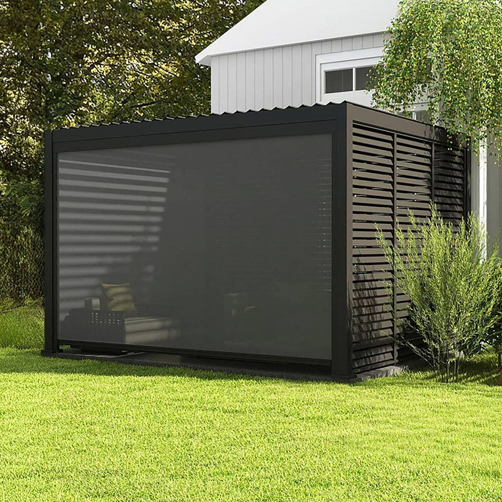 Pergola siderullegardin 370x236 cm aluminium/textilen - Mirador