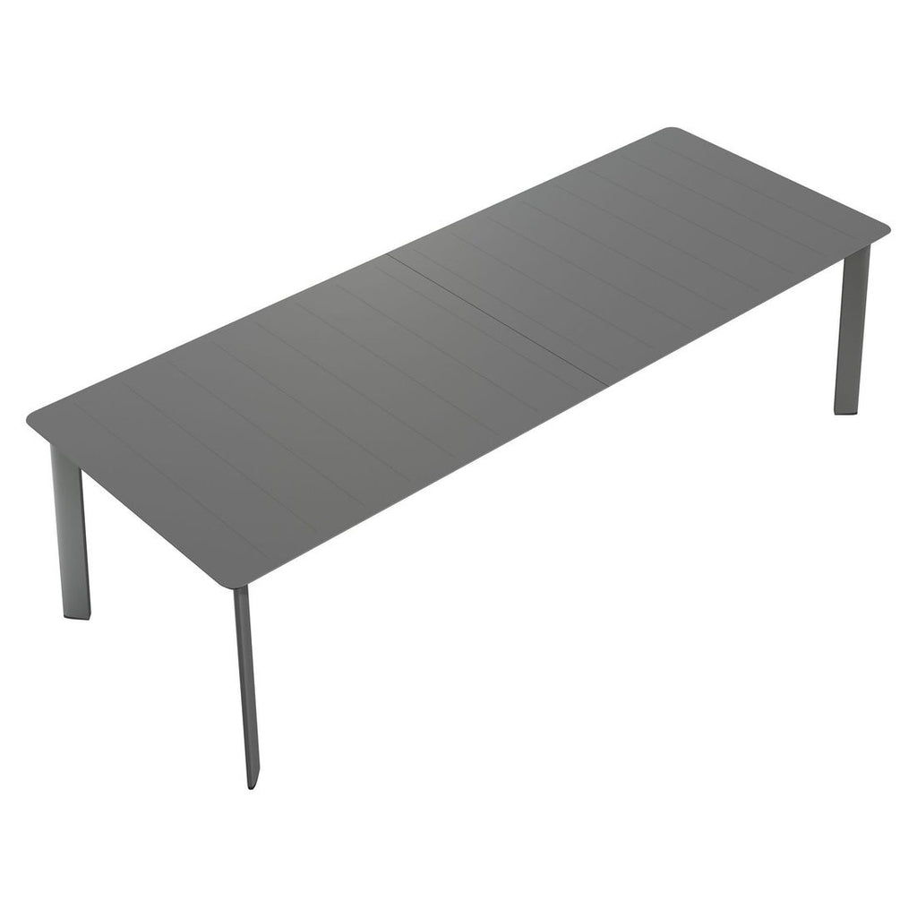 Uttrekkbart hagebord Milano 266/331/396x110cm aluminium - OUTLIV.