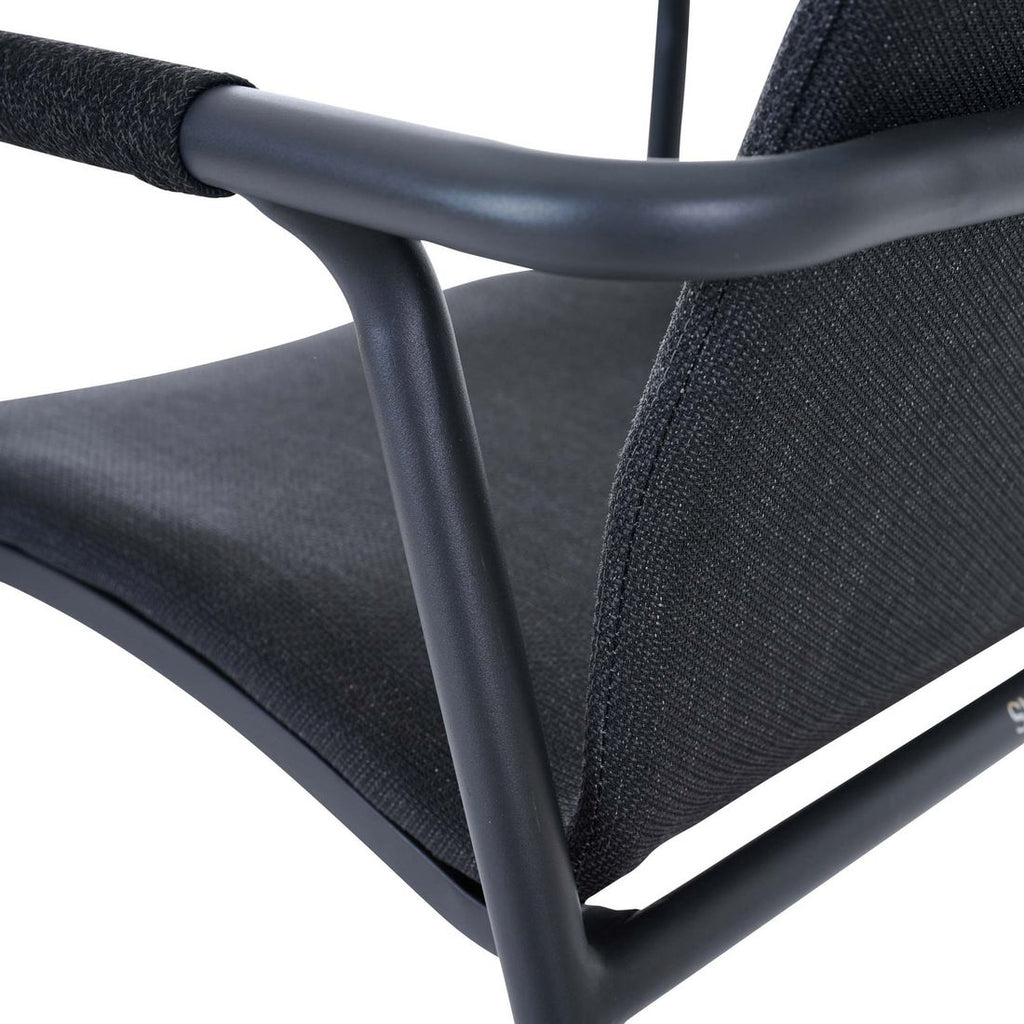 Stabelstol ute Repton aluminium/textilen 57x65 cm - Siena Garden
