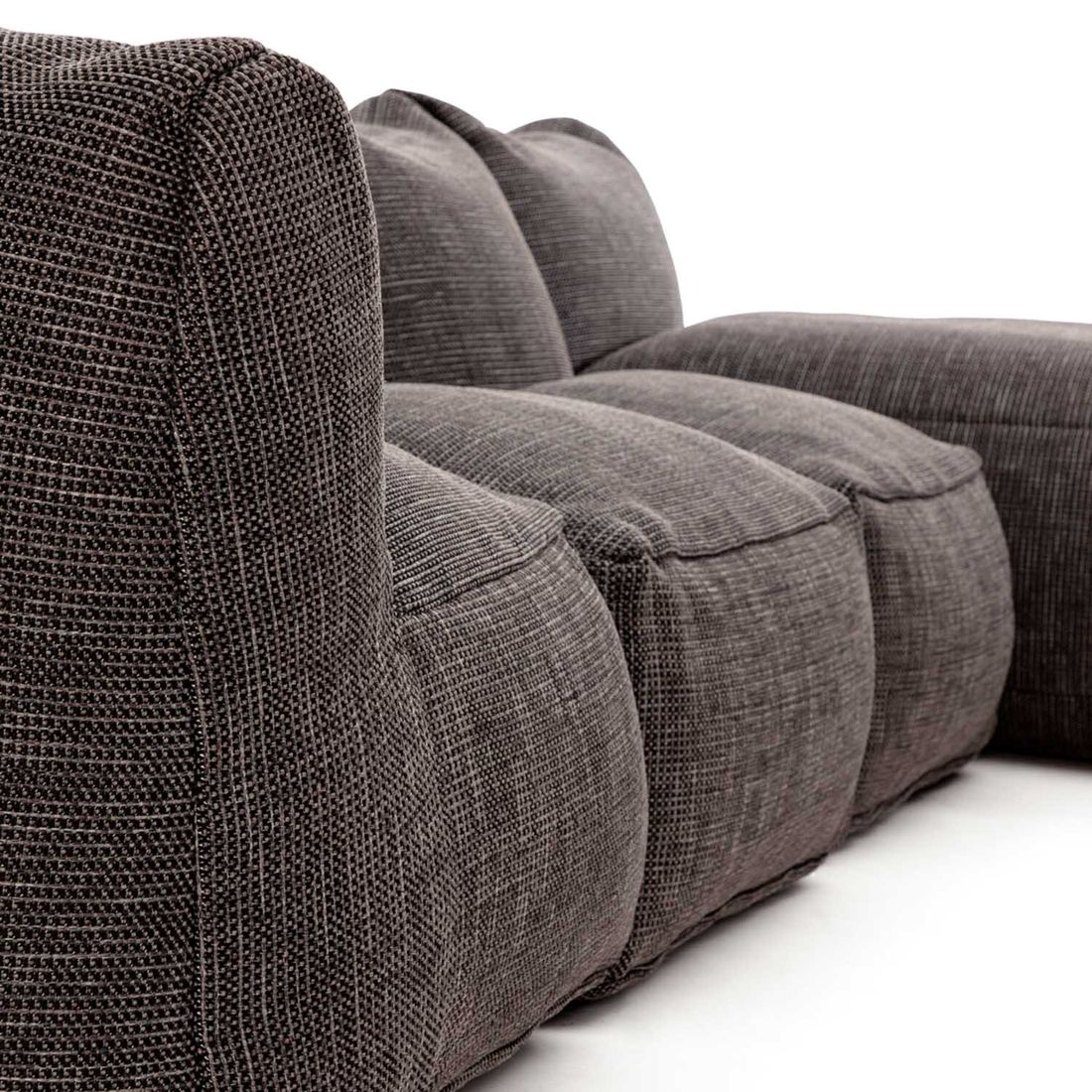 Hjørnesofa ute Dotty 295x200 cm polypropylen antrasitt - ROOLF Living