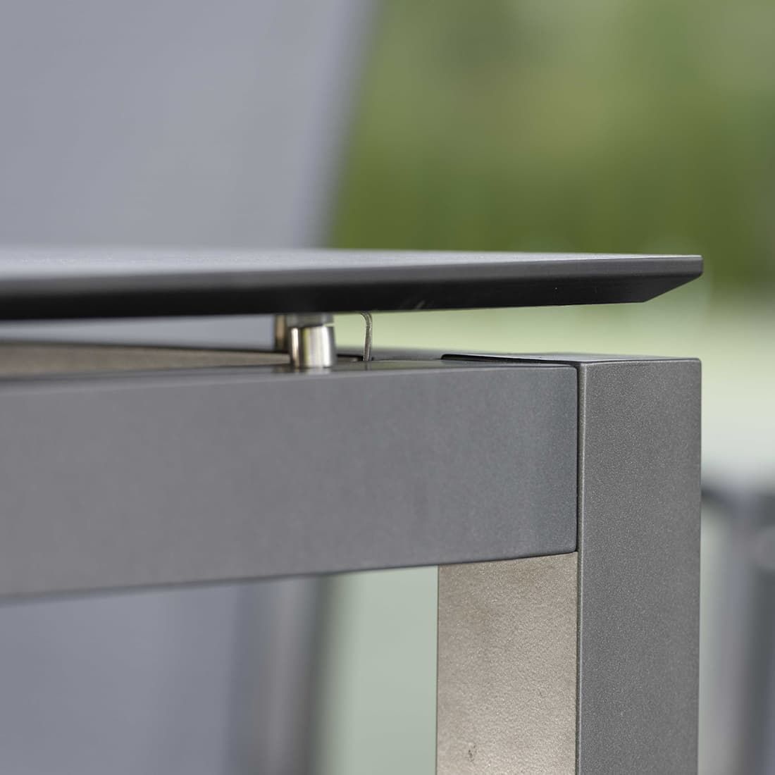 Hagemøbelsett Evoee aluminium/Silverstar 200x100cm 6 plasser - Stern