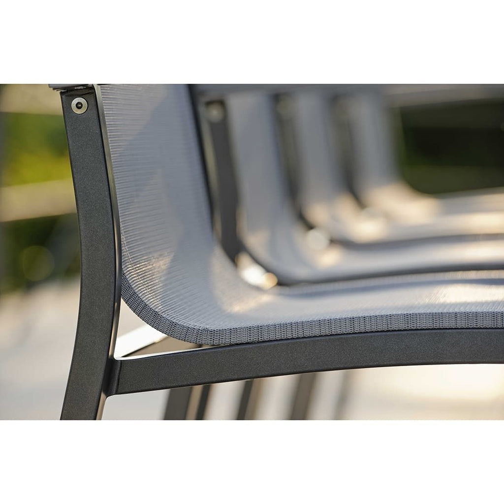 Hagemøbelsett Evoee aluminium/Silverstar 200x100cm 6 plasser - Stern