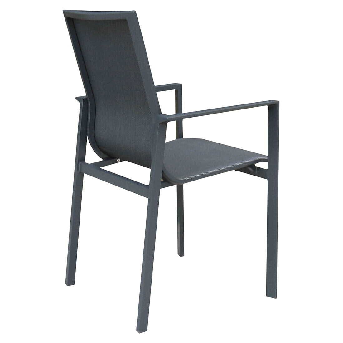 Spisesett ute Atlanta 4 plasser aluminium/textilen 160x90 cm - OUTLIV.