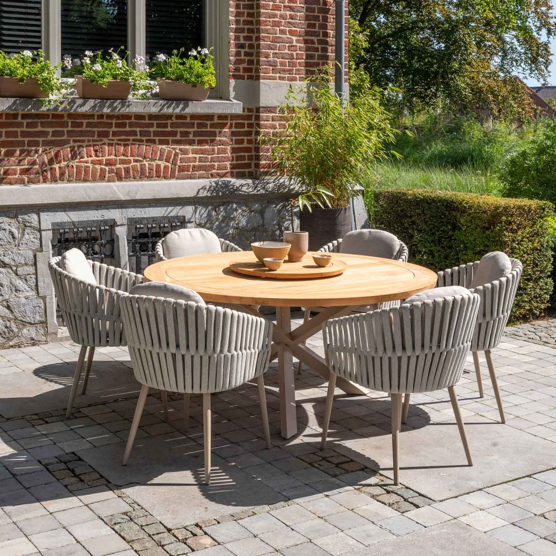 Hagestol Eva aluminium/tau/olefin 61x68 cm - 4Seasons