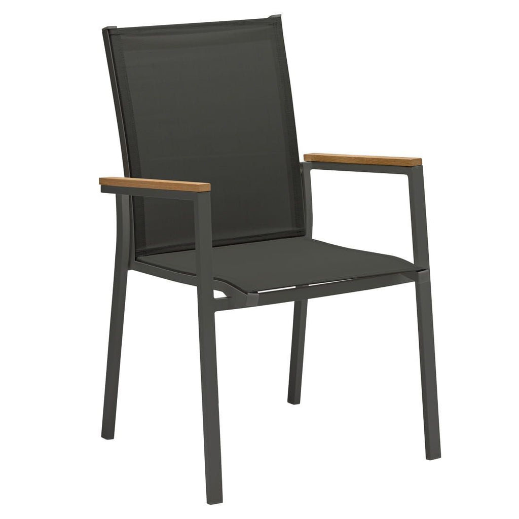 Hagemøbelsett Kobe 4 plasser teak/aluminium 150/210x90cm - OUTLIV.