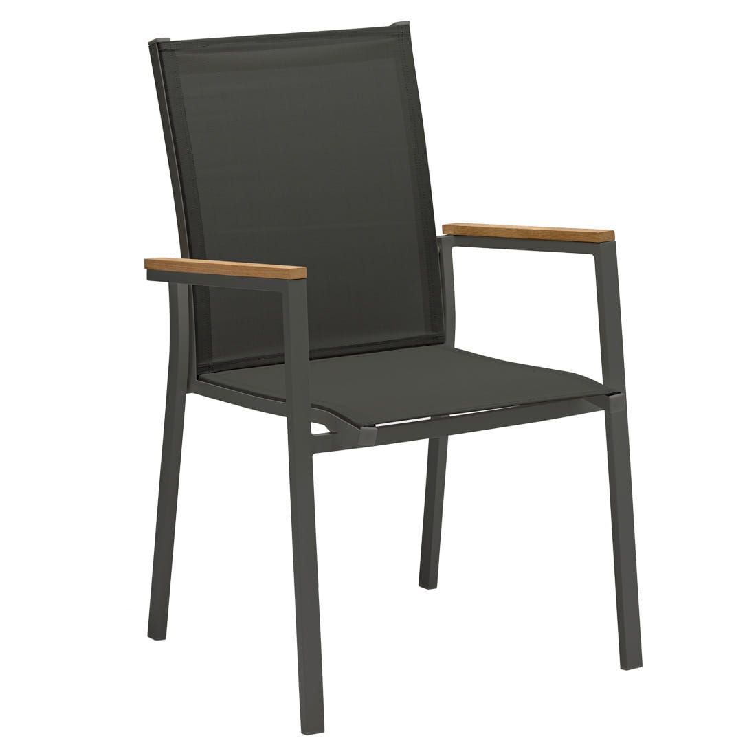 Hagemøbelsett Kobe 4 plasser teak/aluminium 150/210x90cm - OUTLIV.
