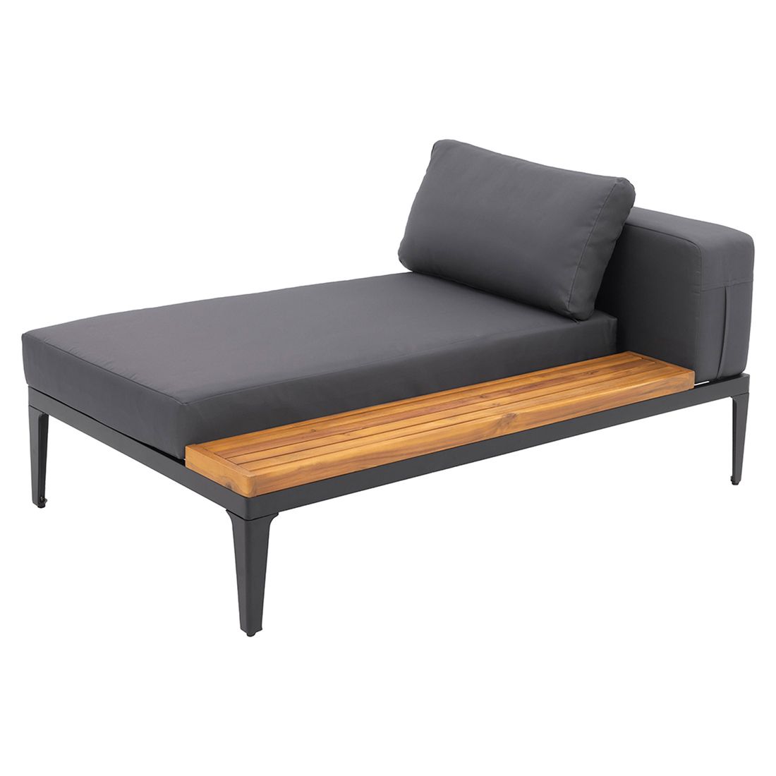 Hjørnesofa ute Bern med loungebord aluminium 220x140 cm - OUTLIV.