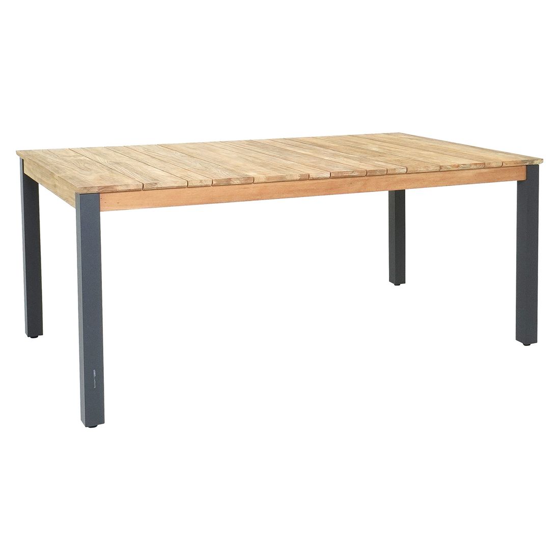 Hagemøbelsett Flix 7 plasser aluminium/teak 180x100 cm - Zebra