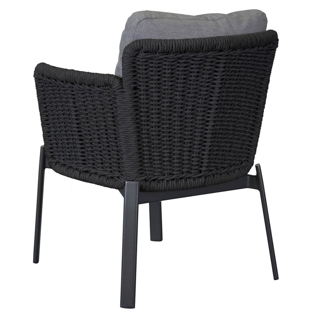 Hagestol med armlener Catalina aluminium/tau med puter - LC Garden
