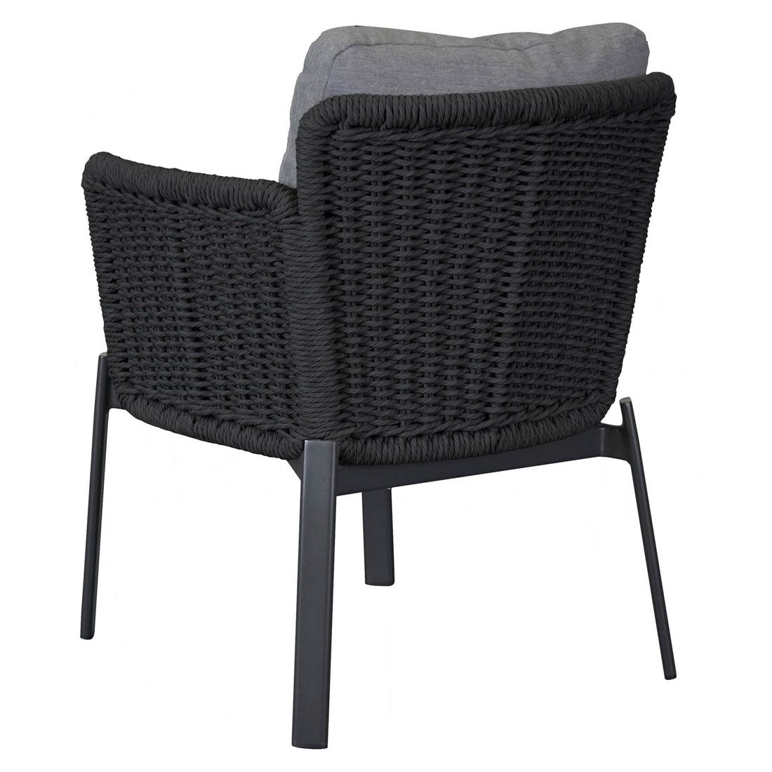 Hagestol med armlener Catalina aluminium/tau med puter - LC Garden