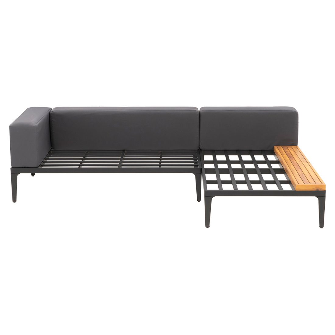 Hjørnesofa ute Bern med loungebord aluminium 220x140 cm - OUTLIV.