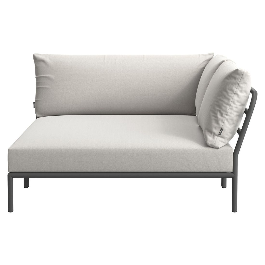 Endemodul lounge Level 2 Cozy aluminium/Sunbrella 174x139 cm - Houe