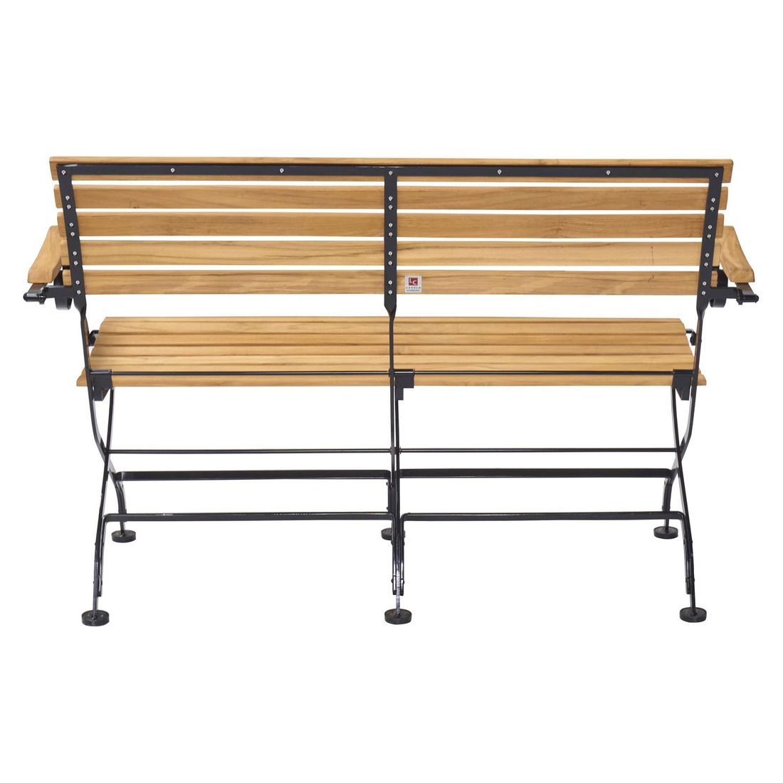 Hagemøbelsett Wimbledon 6 plasser teak/stål 120x80 cm - LC Garden