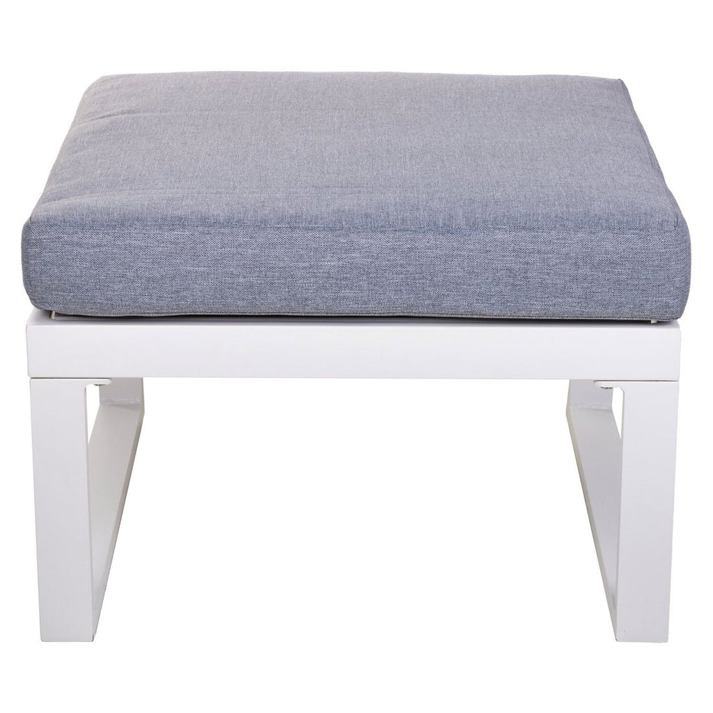 Loungesett Oscar aluminium/polypropylen hvit/grå - OUTLIV.