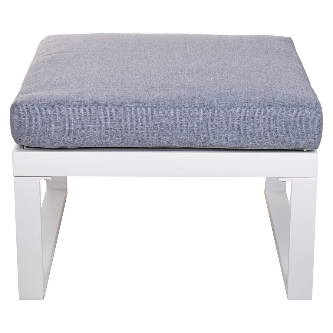 Loungesett Oscar aluminium/polypropylen hvit/grå - OUTLIV.