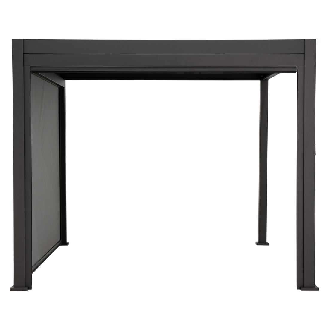 Pergola siderullegardin 370x236 cm aluminium/textilen - Mirador