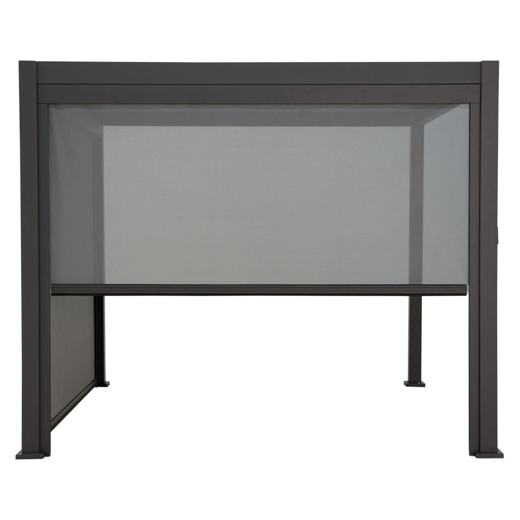 Pergola siderullegardin 370x236 cm aluminium/textilen - Mirador