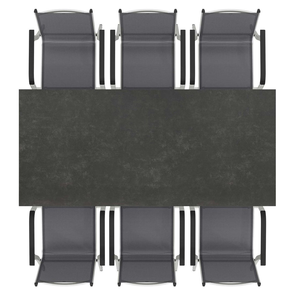 Hagemøbelsett Basic Plus 6 plasser, aluminium - Kettler