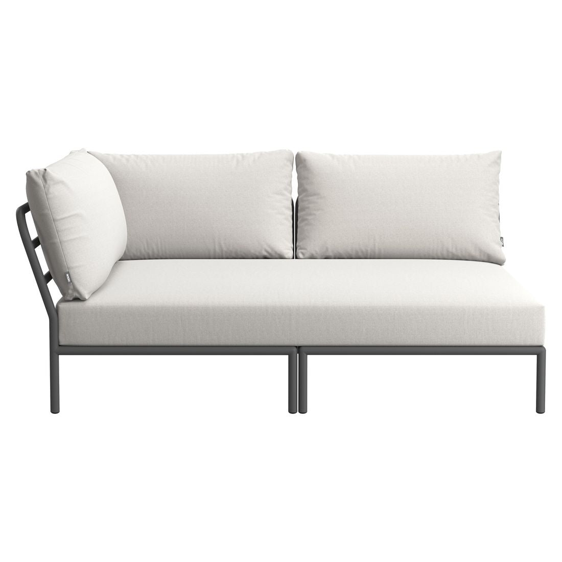 Endemodul lounge Level 2 Cozy aluminium/Sunbrella 174x139 cm - Houe