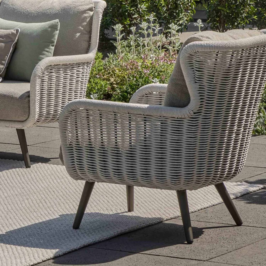 Loungestol Key Largo aluminium/tau 78x92 cm - Apple Bee