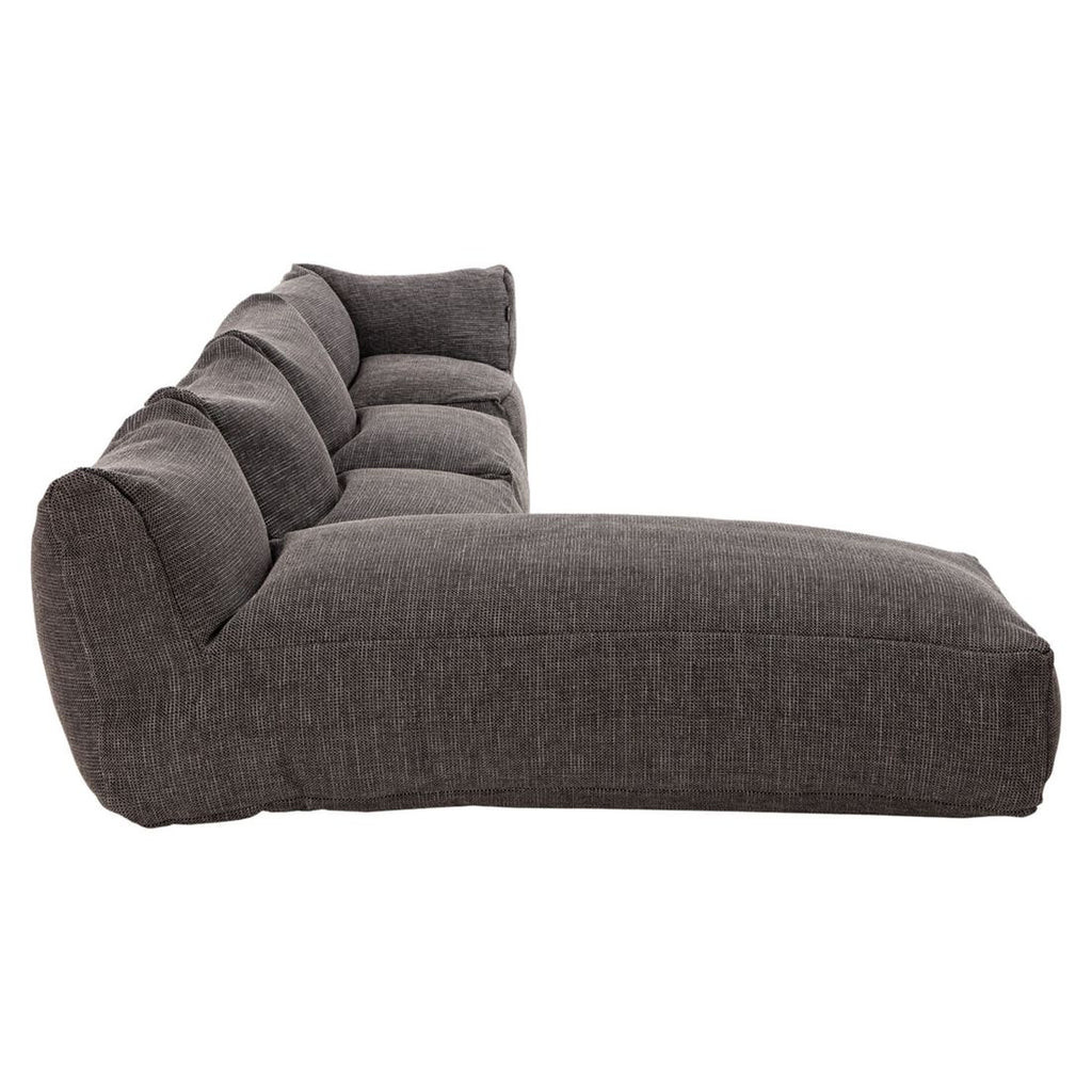 Hjørnesofa ute Dotty 295x200 cm polypropylen antrasitt - ROOLF Living