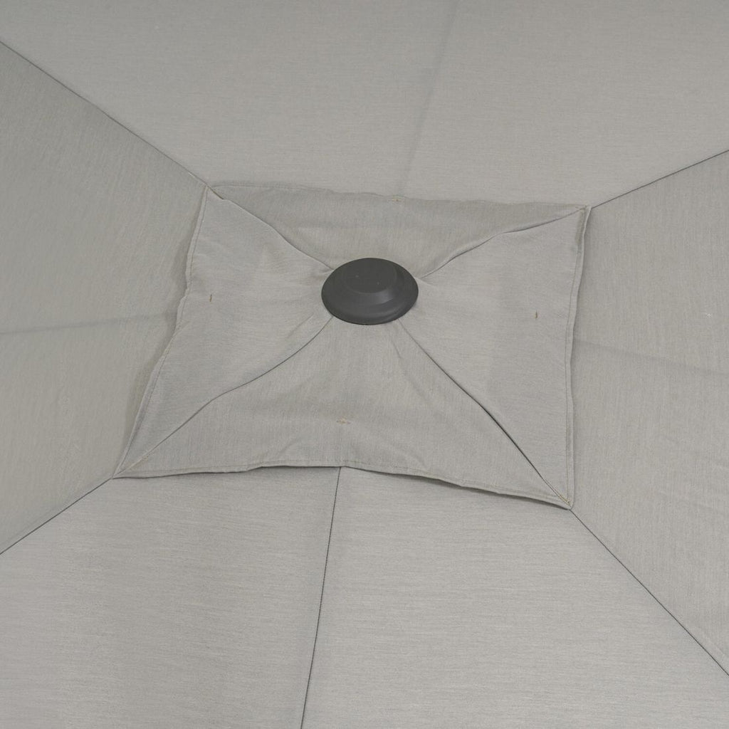 Fritthengende parasoll Saint Tropez 300x300cm antrasitt - OUTLIV.