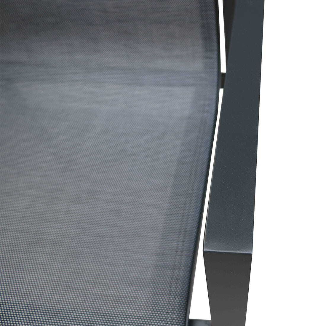 Spisesett ute Atlanta 4 plasser aluminium/textilen 160x90 cm - OUTLIV.