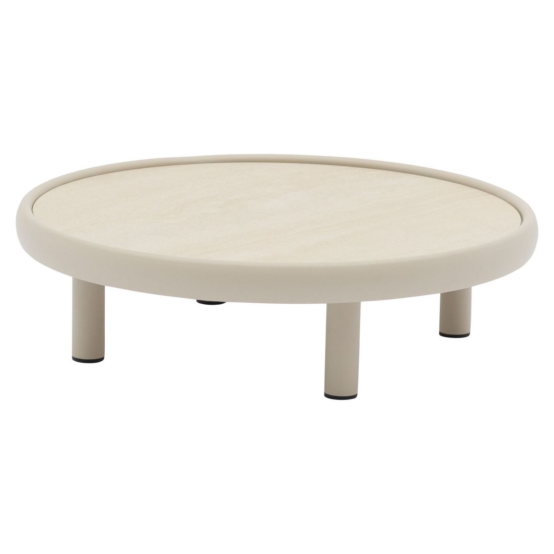 Loungesett Wave aluminium/teak med loungebord - Zebra