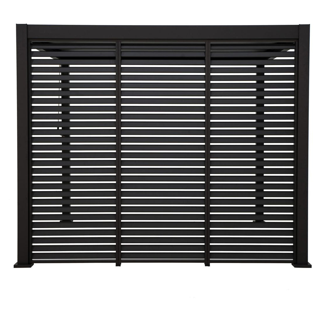 Pergola lamellvegg 93x236,5 cm aluminium antrasitt - Mirador