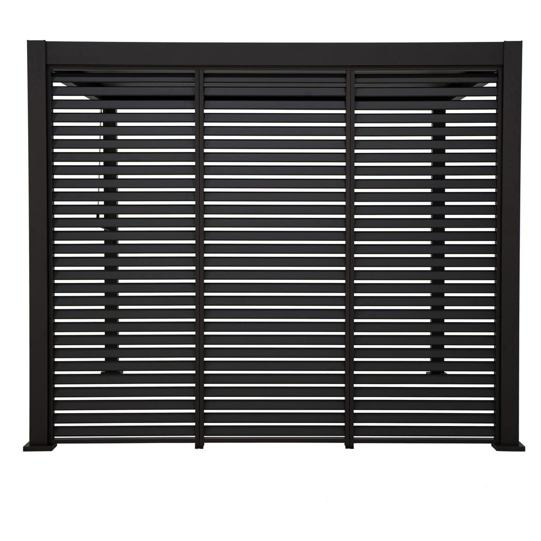 Pergola lamellvegg 93x236,5 cm aluminium antrasitt - Mirador