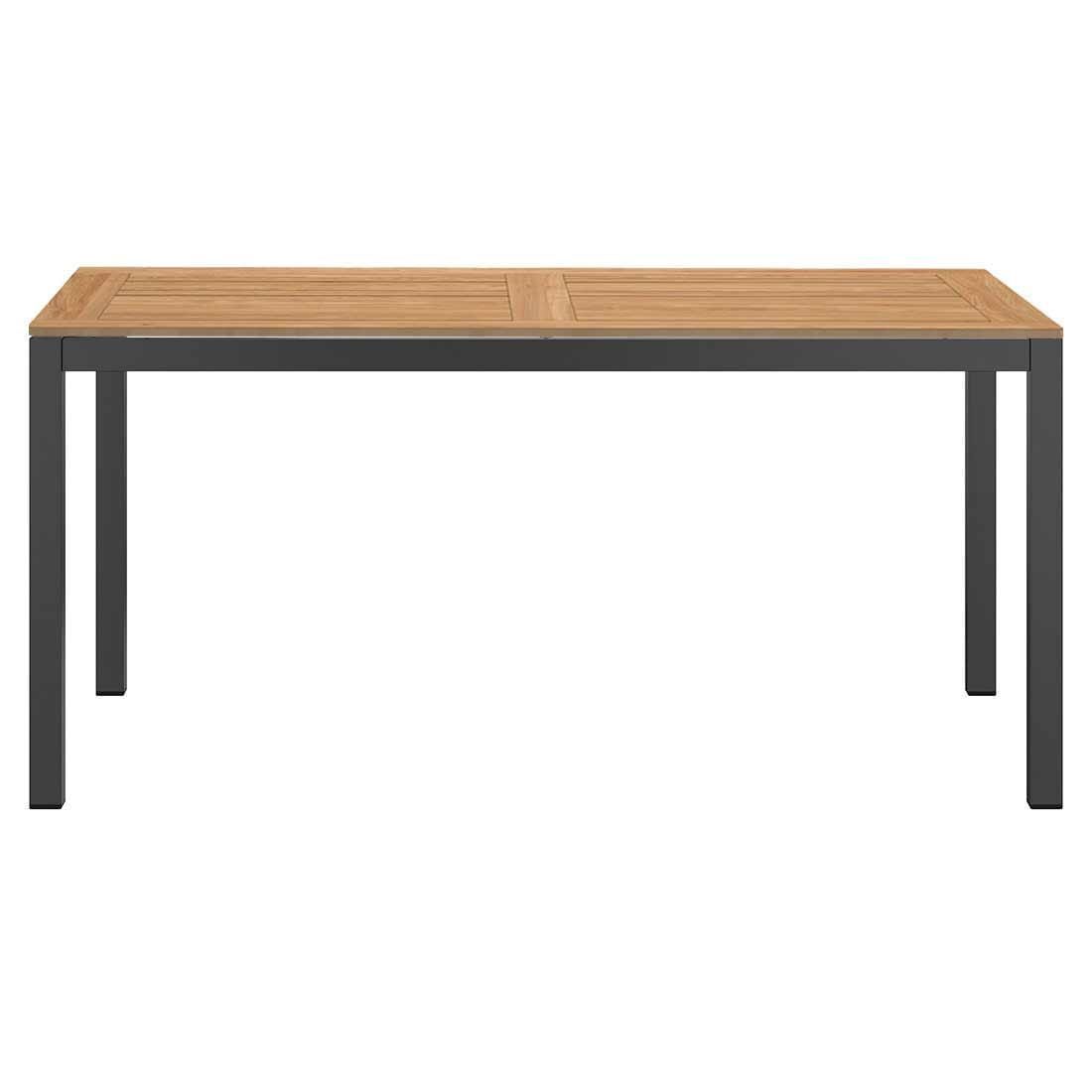 Hagemøbelsett Sunrepo 4 plasser, aluminium/teak 160x90 cm - LC Garden
