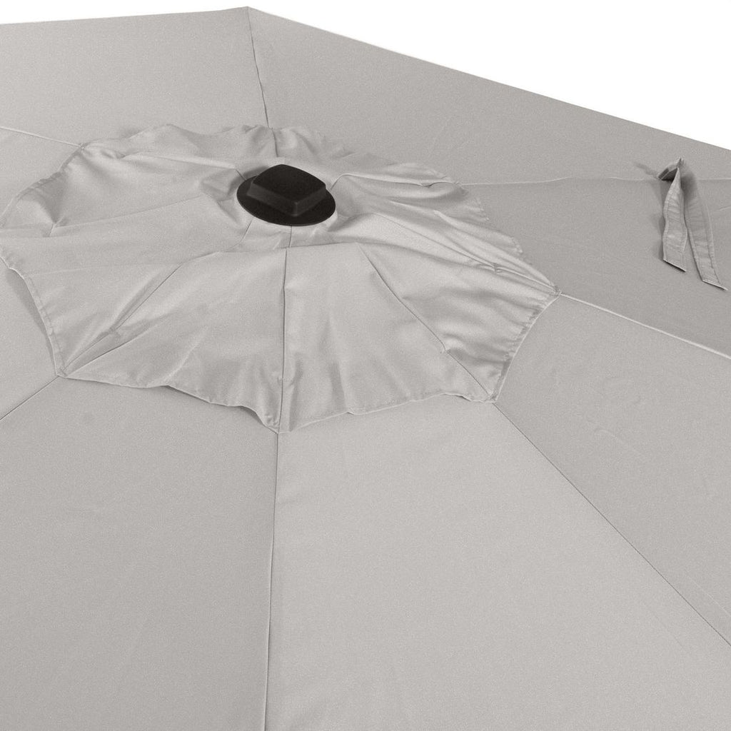 Fritthengende parasoll Ravenna Ø350cm antrasitt - OUTLIV.