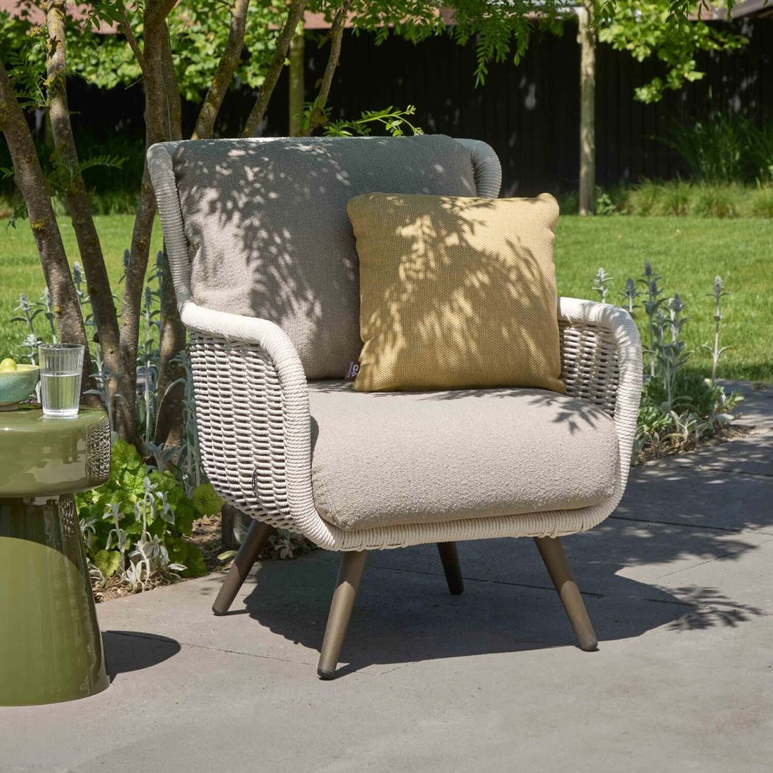 Loungestol Key Largo aluminium/tau 78x92 cm - Apple Bee