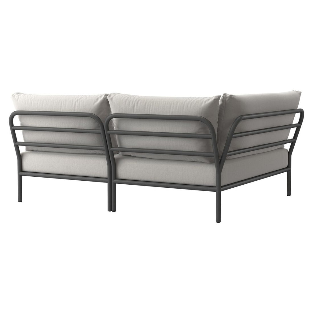 Endemodul lounge Level 2 Cozy aluminium/Sunbrella 174x139 cm - Houe