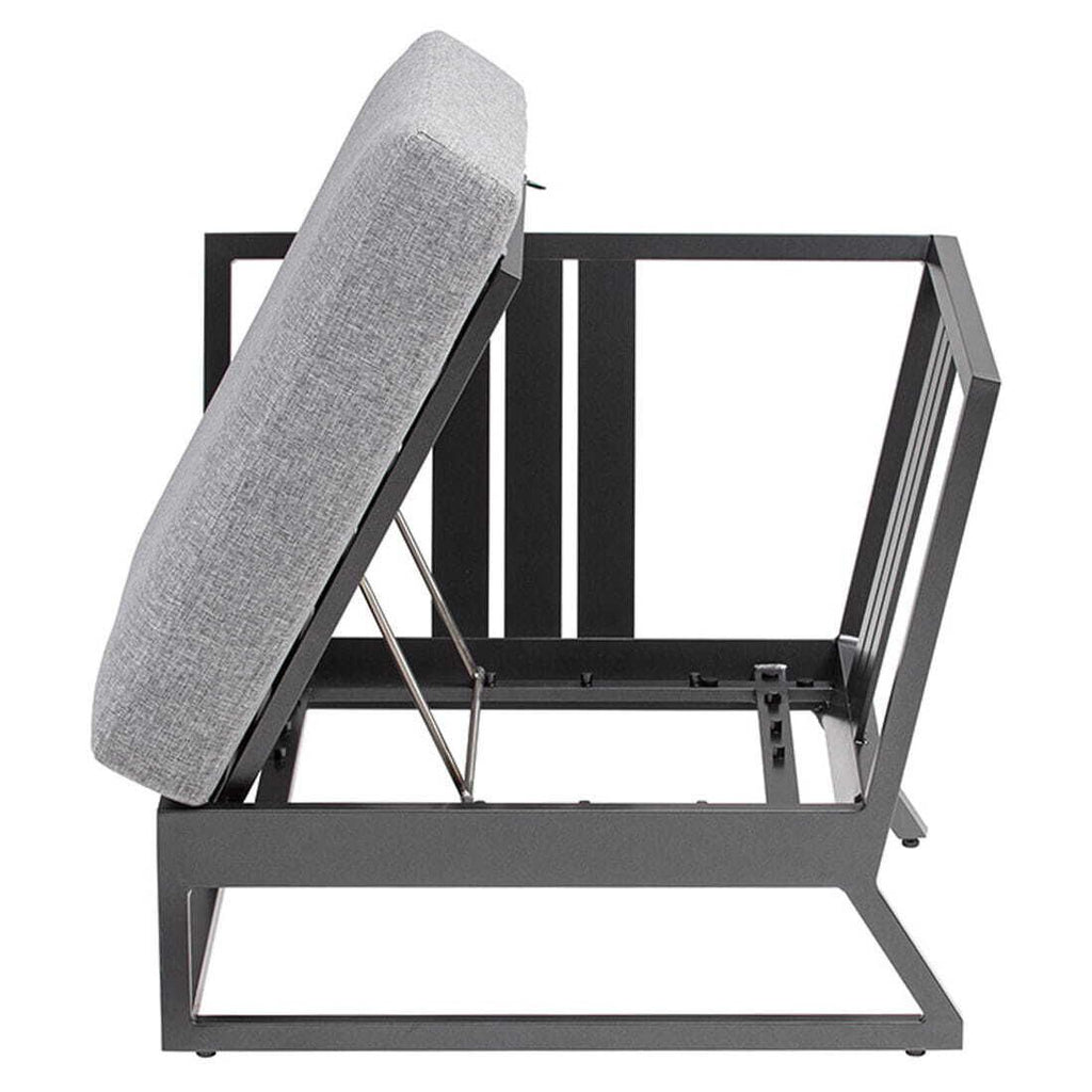 Hagesofa Ocean Skid Platform justerbar aluminium/olefin 242 cm - Kettler