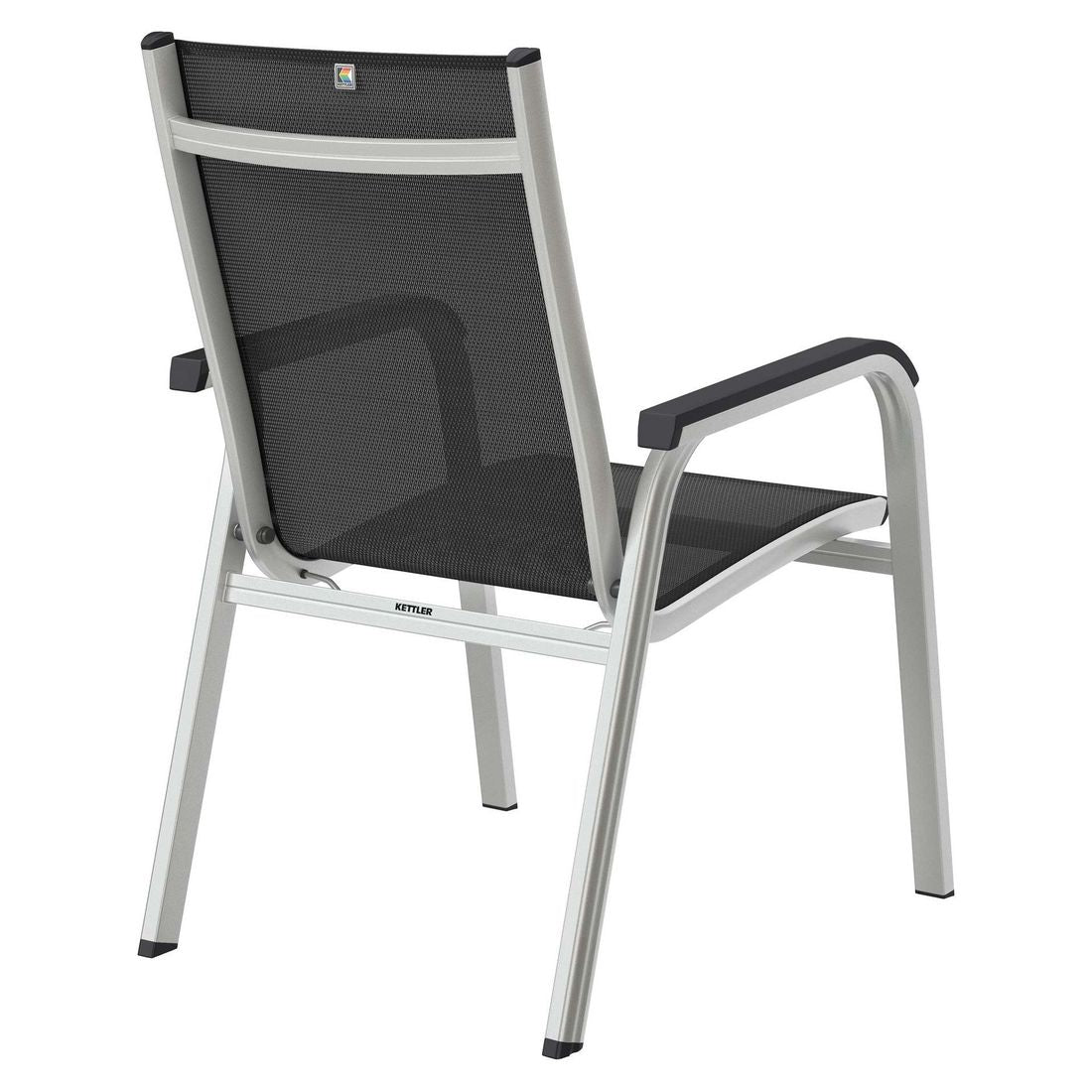 Stabelstol ute Basic Plus aluminium/textilen - Kettler
