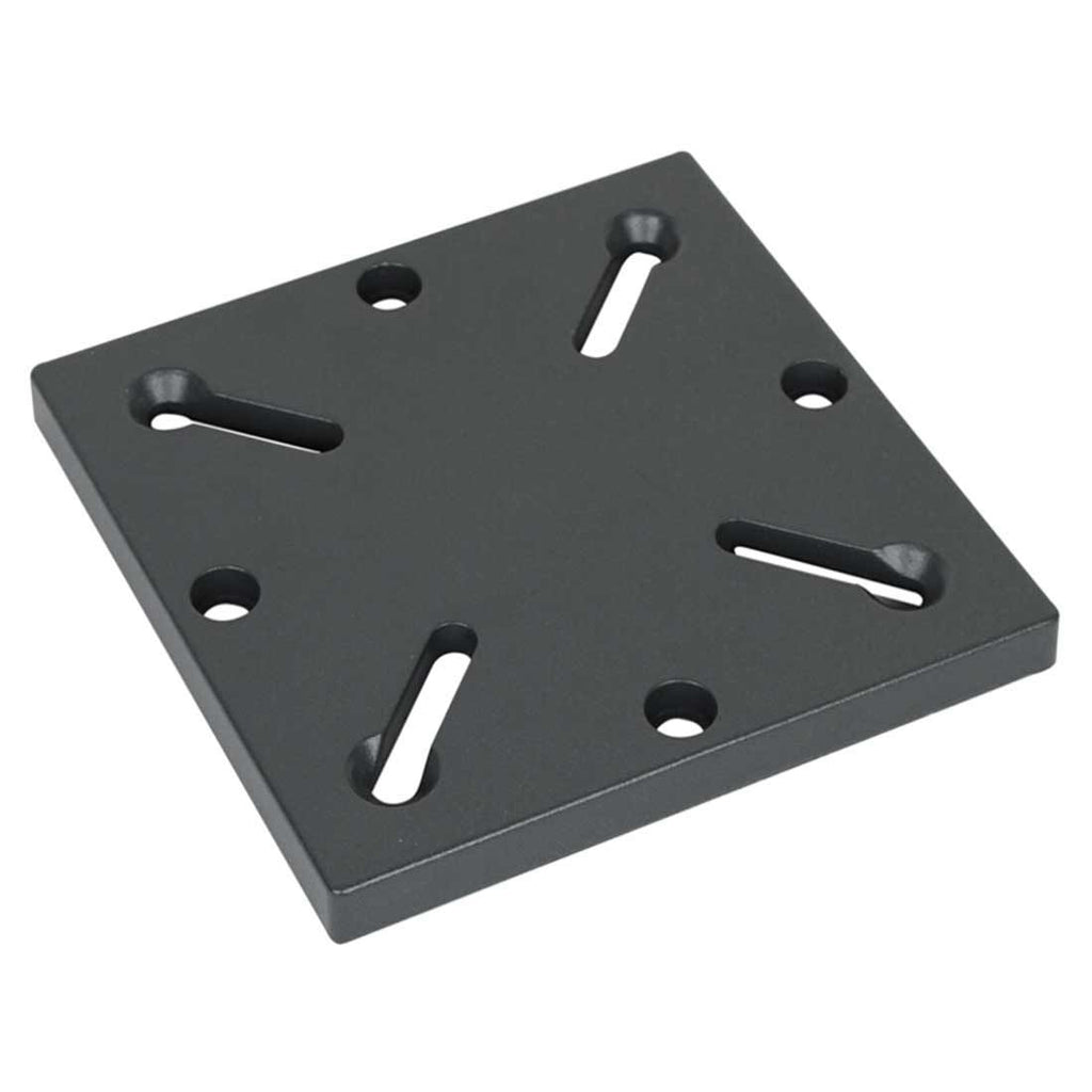 Adapter for parasollfot 16x16 cm stål antrasitt front