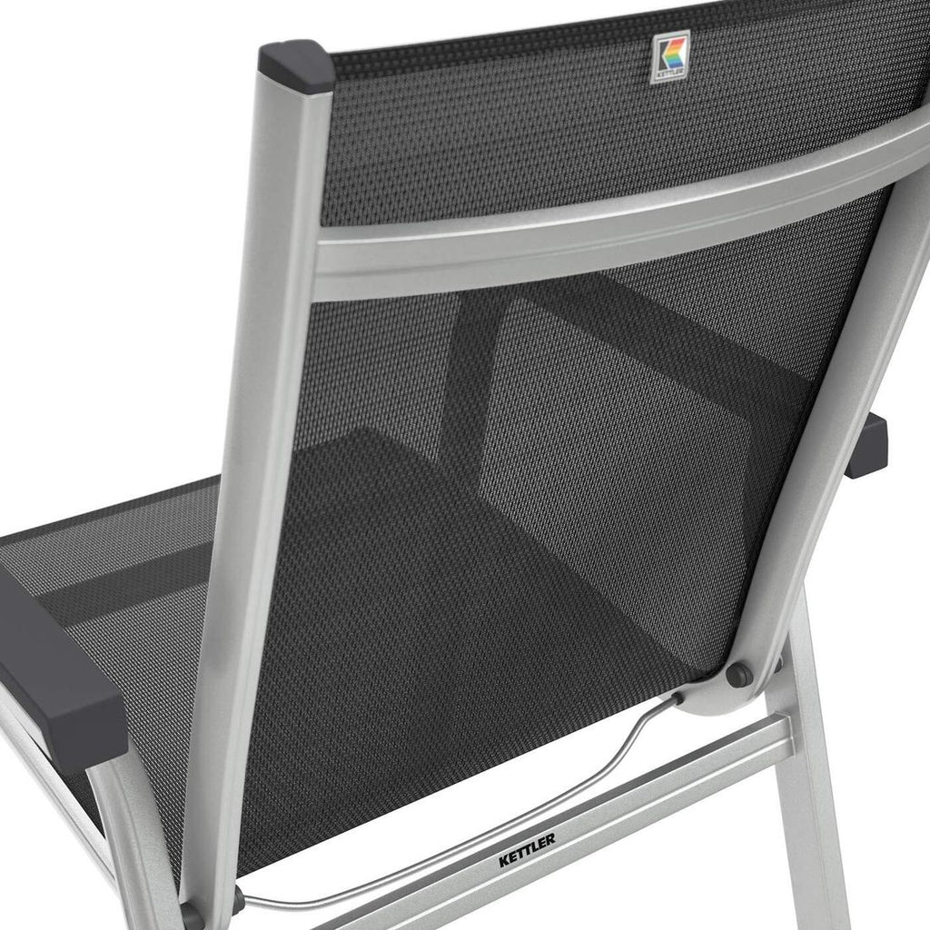 Stabelstol ute Basic Plus aluminium/textilen - Kettler