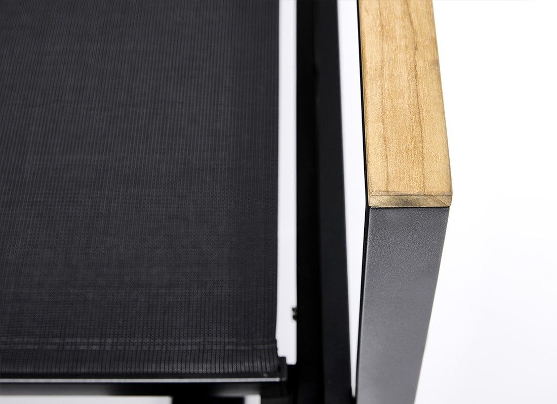 Detalj av Armlene høyre Rasmus Modular aluminium/teak - Kettler materialer