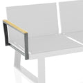 Armlene venstre Rasmus Modular aluminium/teak - Kettler forfra
