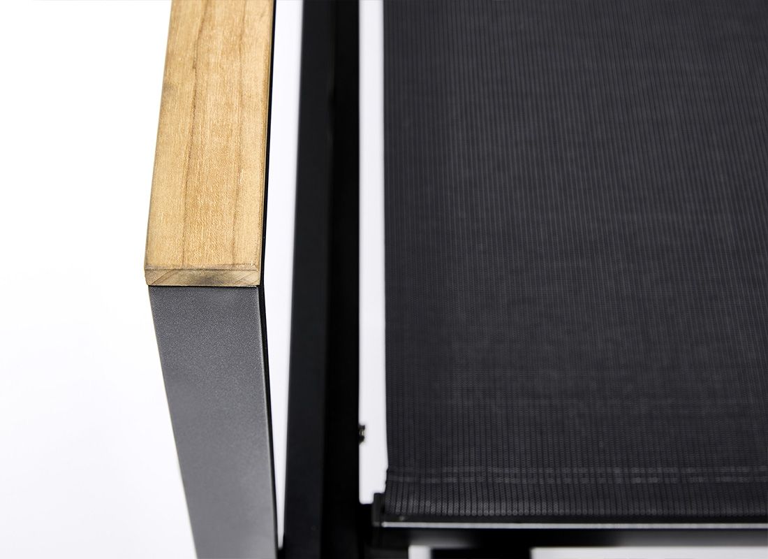 Detalj av armlene venstre Rasmus Modular aluminium/teak - Kettler