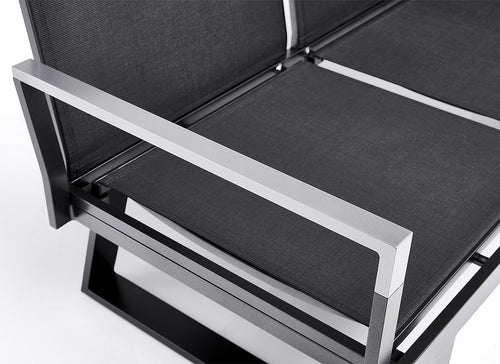 Armlene venstre Rasmus Modular aluminium antrasitt bakside