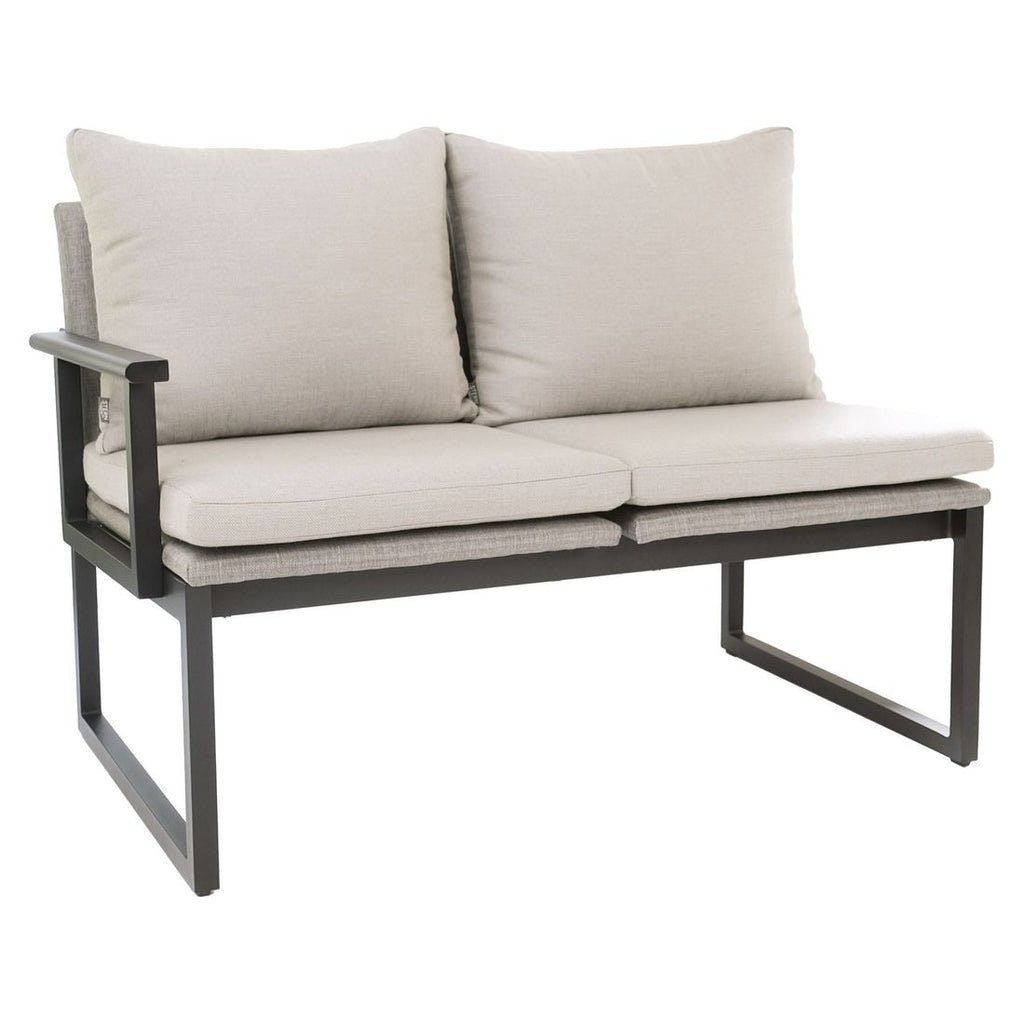 Armlener Tammo aluminium svart matt 2-deler detalj