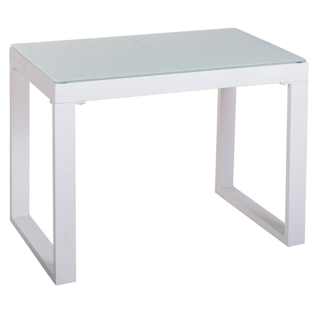 Loungesett Oscar aluminium/polypropylen hvit/grå - OUTLIV.