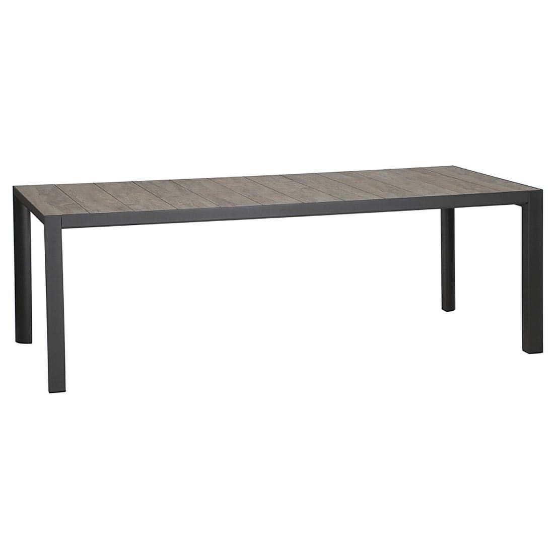 Hagemøbelsett Velia 6 plasser, aluminium/keramikk 220x100 cm - Siena Garden
