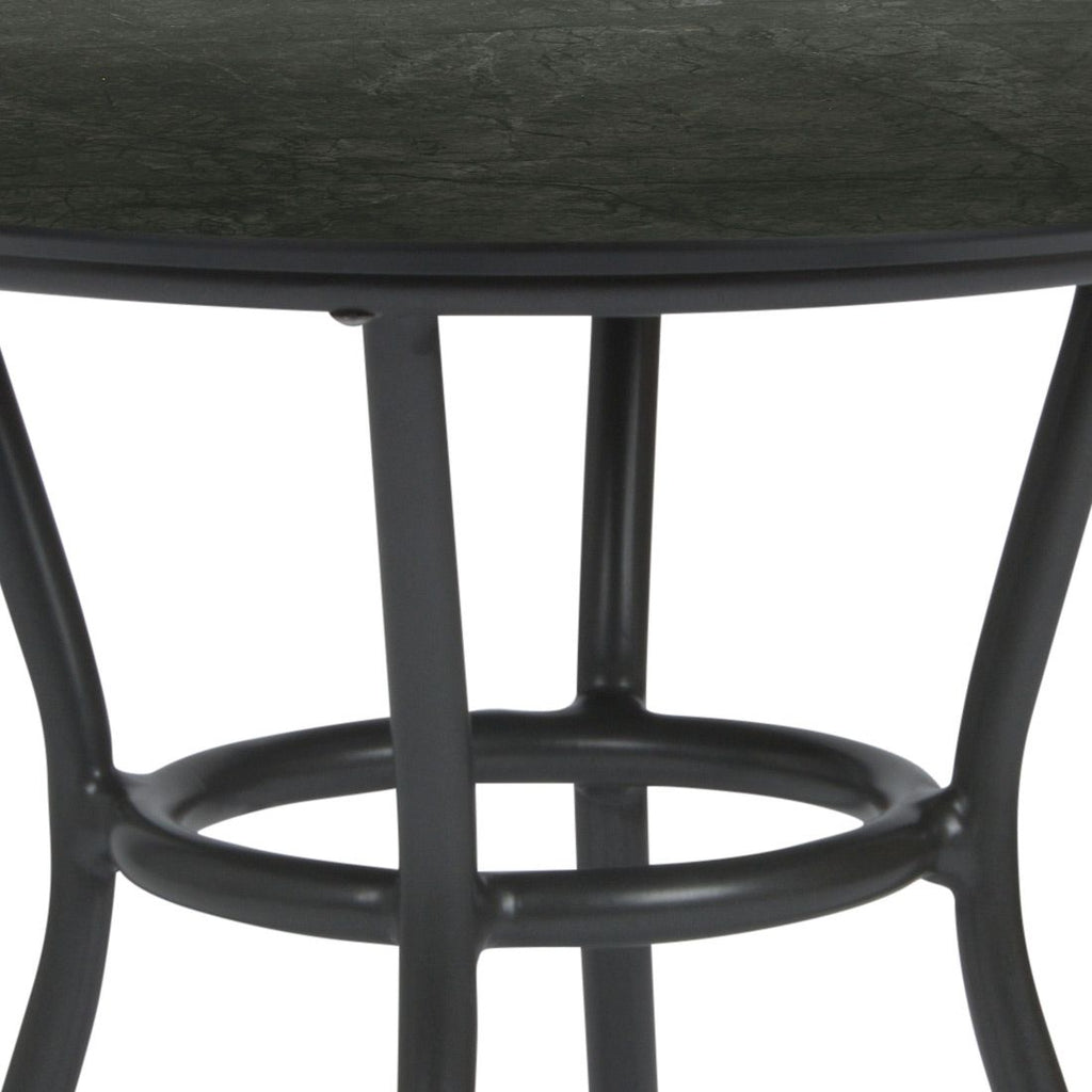 Balkongbord Space Ø68 cm aluminium Silverstar Stern detalj av bordplate