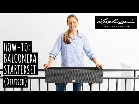 Balkongkasse Balconera Color 80 med substrat hvit forside