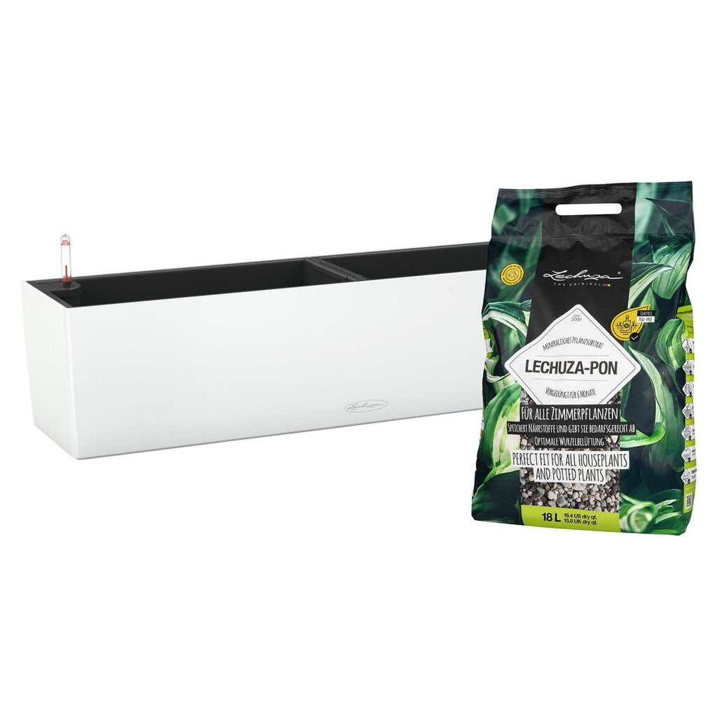 Balkongkasse Balconera Color 80 med substrat hvit bakside
