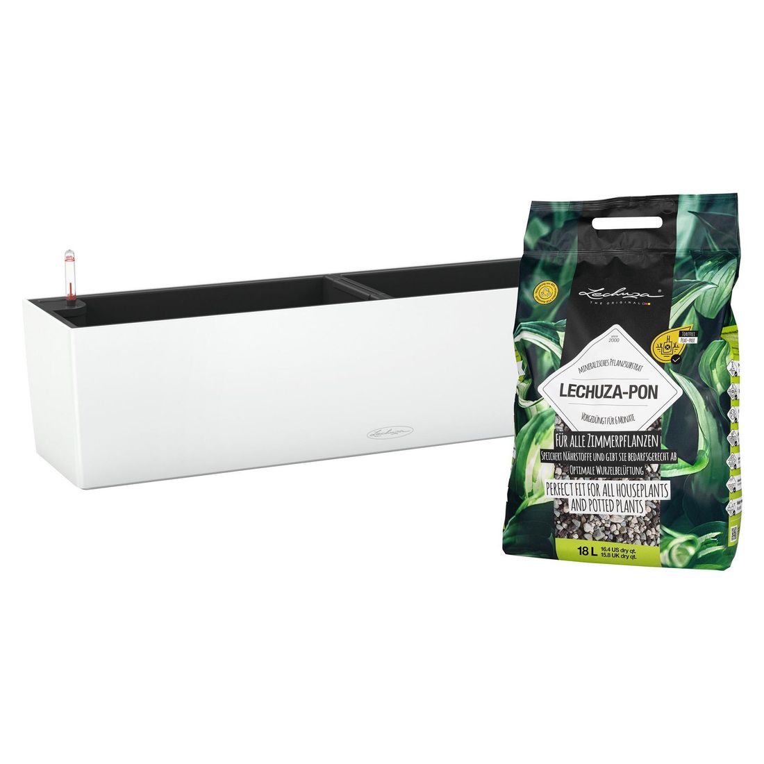 Balkongkasse Balconera Color 80 med substrat hvit bakside